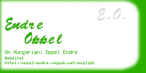 endre oppel business card